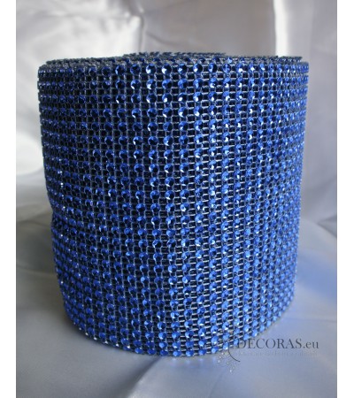 Diamantový pás 100cmx12cm - modrý