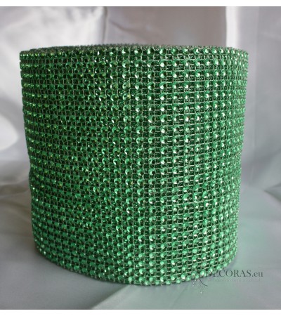 Diamantový pás 100cmx12cm - zelený