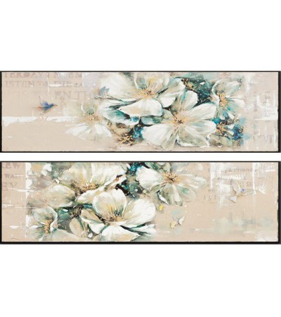 Kolibříci v béžové set 2 ks - obraz na zeď